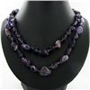 Image 2 : Amethyst & Crystal Necklace Earring Set (JEW-3449)