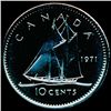 Image 1 : 1971 Canada 10c MS67 DCAM NC ERROR (COI-10282)