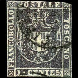 1860 Tuscany 1c Stamp (STM-0903)