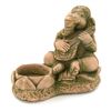 Image 1 : Handcrafted Cast Sandstone Ganesh Candle Holder (CLB-1036)