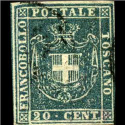 1860 Tuscany 20c Stamp (STM-0911)