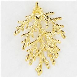 Gold Filled Cypress Needle Pendant (JEW-3878)