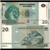 Image 1 : 2003 Congo 20 Franc Note Crisp Unc (CUR-07077)