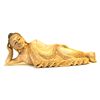 Image 1 : Reclining Buddha Hand Carved of Monkey Pod (CLB-995)