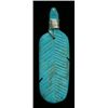 Image 1 : Turquois Feather Pendant