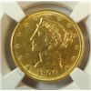 Image 2 : 1906-D $5 GOLD NGC AU CLEANED