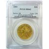 Image 1 : 1893 $10 GOLD LIBERTY PCGS MS-62