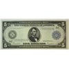 Image 1 : 1914 $5  FR note  CU+