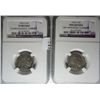 Image 1 : 2 NGC slabbed 1923S Buffalo nickels: fine  cleaned and a VF ENV DMG
