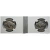 Image 2 : 2 NGC slabbed 1923S Buffalo nickels: fine  cleaned and a VF ENV DMG