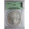 Image 1 : 1881S Morgan $  PCGS65