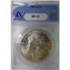 Image 1 : 1883 CC MORGAN DOLLAR ANACS MS63