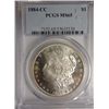 Image 1 : 1884-CC MORGAN SILVER DOLLAR PCGS MS-65