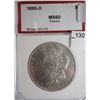 Image 1 : PCI Red Label 1895-O Morgan $, MS60 cleaned, a real BU, lightly cleaned long ago