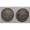 Image 2 : 2 scarce  early Barber Dimes 1892, 1896 both XF or nearly so, Problem free