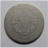 Image 2 : 1886  V nickel  good typical weaker reverse