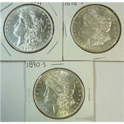 3 nice AU/BU  Morgan $