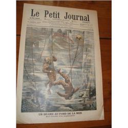 Origimal French newspaper Le Petit Journal dated 1906