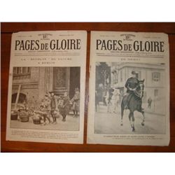 Set 2 Authentic French newspapers WWI 1915 & 1916