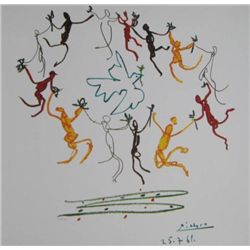 Pablo Picasso lithograph titled Dance of Peace