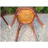 Image 6 : Set of 4 old French Parisian Bistro chairs circa 1920
