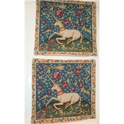 Pair of cushion pillow covers French Company J. Pansu