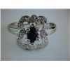 Image 2 : Blue Sapphire and Diamond Ring