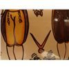 Image 3 : French masonic table mat earthenware w painted symbols