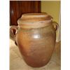 Image 1 : Old French Salting Tub jar with its lid Cir.1850.
