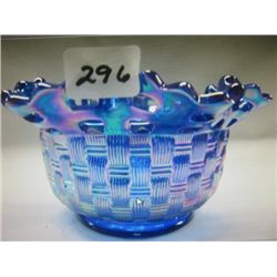 Hand made Beautiful Fenton Carnival Glass Basket/bowl