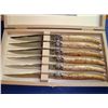 Image 1 : Set 6 authentic French Laguiole steak knives birch