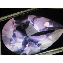 NaturalFaceted Pear Shape Amethyst Gemstone 5.16 ctw.