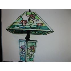 Hand made Lilly Pond Square Lamp (after Tiffany)