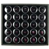 Image 1 : Tray of 25 Ruby Gemstones Totaling 31.02 Carats
