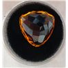 Image 2 : 26.00 CT CITRINE RICH ORANGE TRILLION GEMSTONE