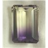 Image 1 : 27.29 CT AMETRINE PURPLE YELLOW EMERALD GEMSTONE