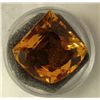Image 1 : 48.53 CT CITRINE YELLOW D - SHAPED GEMSTONE