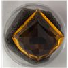 Image 2 : 48.53 CT CITRINE YELLOW D - SHAPED GEMSTONE