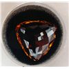 Image 2 : 33.34 CT CITRINE ORANGE RED TRILLION GEMSTONE