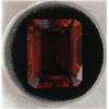 Image 1 : 28.46 CT CITRINE ORANGE RED EMERALD CUT GEMSTONE