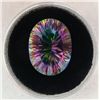Image 1 : 19.00 CT TOPAZ BLAZING COLOR OVAL GEMSTONE