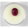 Image 2 : Oval 4 CT Ruby Natural Gemstone w/ Cert