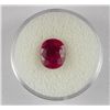 Image 1 : 4 CT Oval Ruby Natural Gemstone w/ Cert