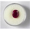 Image 2 : 4 CT Ruby Natural Oval Gemstone w/ Cert
