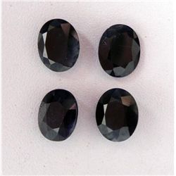 4 Lot 20.44 CT Blue Sapphire Natural Gemstones w/ Cert