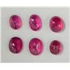 Image 2 : Six Oval Mixed Ruby Gemstones Totaling 20.05 Carats