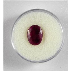 4.5 CT Ruby Natural Oval Gemstone Type II w/ Cert