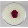 Image 2 : 4 CT Ruby Natural Gemstone Oval w/ Cert