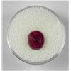 Image 2 : 3.5 CT Ruby Natural Oval Gemstone Type II w/ Cert