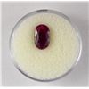 Image 1 : 3 CT Ruby Natural Oval Gemstone Type II w/ Cert